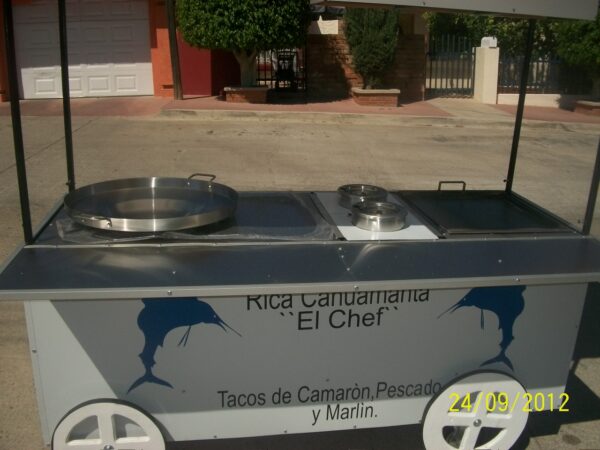 Carreta para Tacos de Camarón y pescado