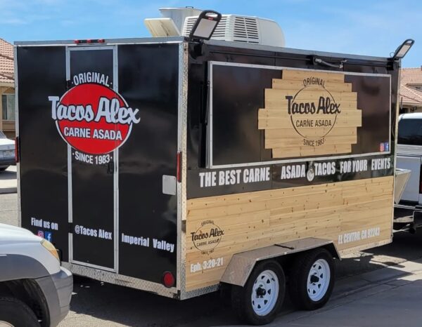 Carreta para venta de tacos de Asada